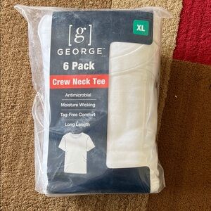 New George six pack crewneck tees